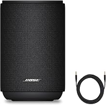Paquete de parlantes Lifestyle Ultra con cable auxiliar, parlante doméstico inalámbrico, audio TrueSpatial, CleanBass, AirPlay y Google Cast, (negro)