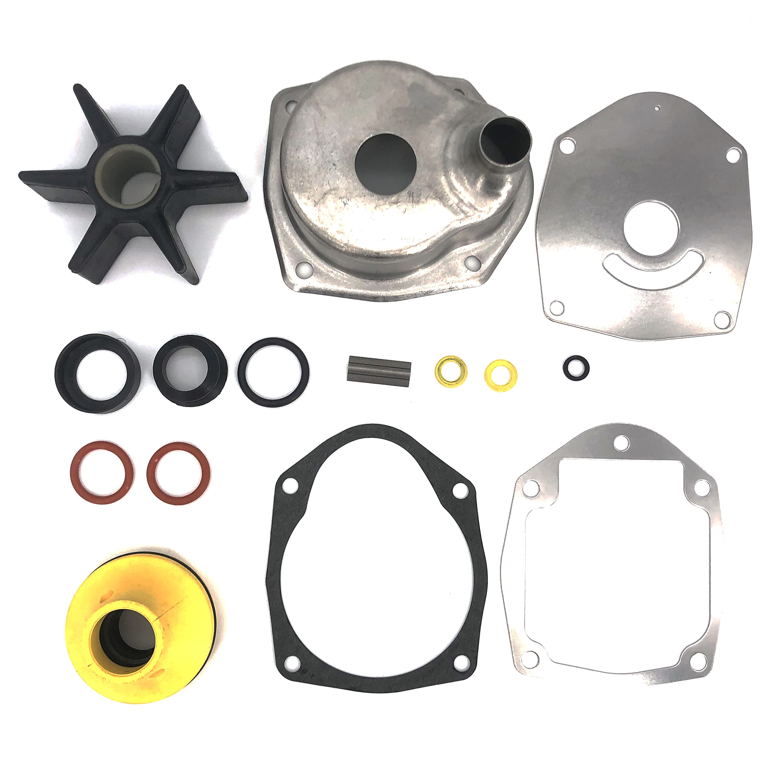 KUNOANZ 46-817275Q05 817275K05 817275A4 Outboard Water Pump Impeller Repair Kit For Mercury Mariner Mercruiser Alpha One 1 Gen 2 200 225 250 HP 817275T4 817275Q4 Sierra 18-3147