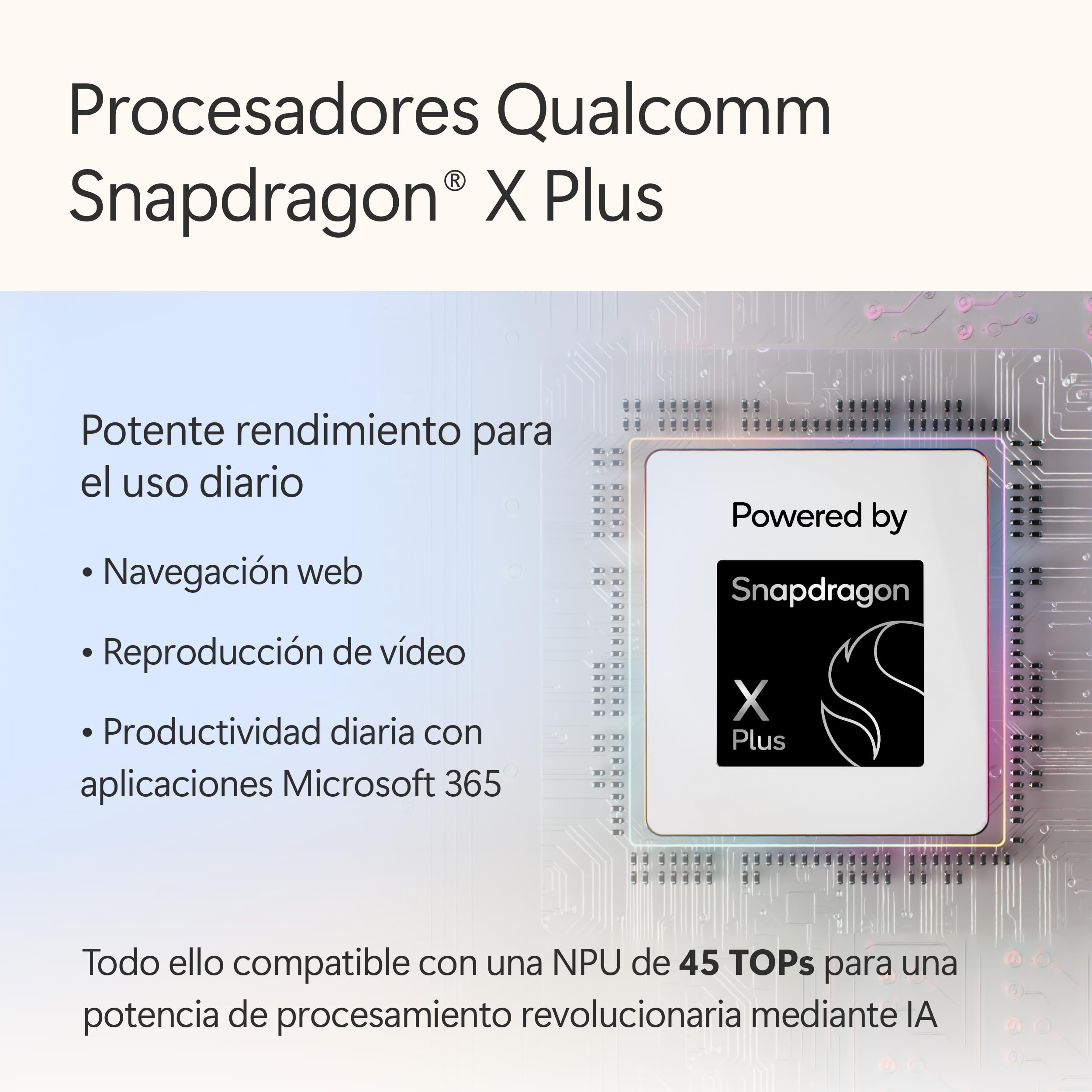 Microsoft Surface Laptop | Copilot+ PC | Pantalla táctil LCD 13'' | Snapdragon X Plus | 16GB RAM | Almacenamiento de 256GB | Último Modelo | Platino