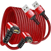 Sweguard Garmi n Watch Charger Cable Right Angle [2-Pack,1.2M] Compatible with Gar min Fenix 7 7S 7X 6 6S 6X 5 5S 5X Plus Pro,Forerunner 955 965 45 45S 245,Instinct,Approach S62,Vivoactive 4 4S,Venu
