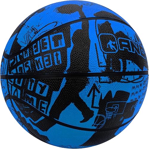 Miniatura 2 de AND1 Street Art 27.5 Basketball  Youth Sized Rubber Streetball for Indoor and Outdoor Use, Deep Channel Construction and Durability, Ideal for Boys