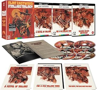 Clint Eastwood The Dollars Trilogy Limited Collector’s Edition 4K UHD Region Free | A Fistful of Dollars + For a Few Dollars More + The Good, The Bad and The Ugly