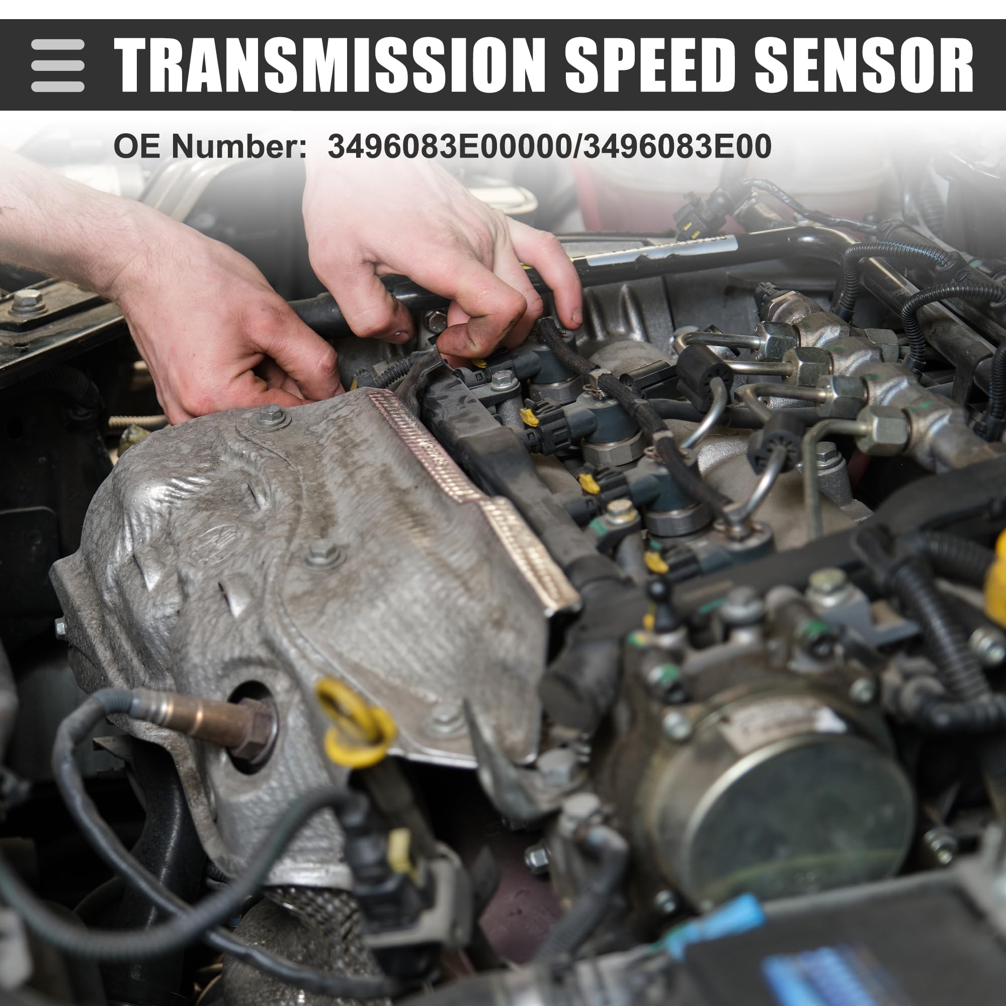 A ABSOPRO Capteur Vitesse Transmission Pour Suzuki Wagon 00-07 1pc | Pour Suzuki Ignis 00-08 Et Swift 05-11, Noir, Plastique Et Métal, 3 Broches, OE 3496083E00000/3496083E00