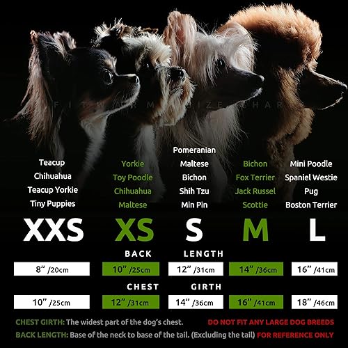 Miniatura 6 de Fitwarm Paquete de 2 vestidos de perro con teñido anudado, ropa de verano para perros pequeños, traje de gato y mascotas, 100% algodón transpirable,