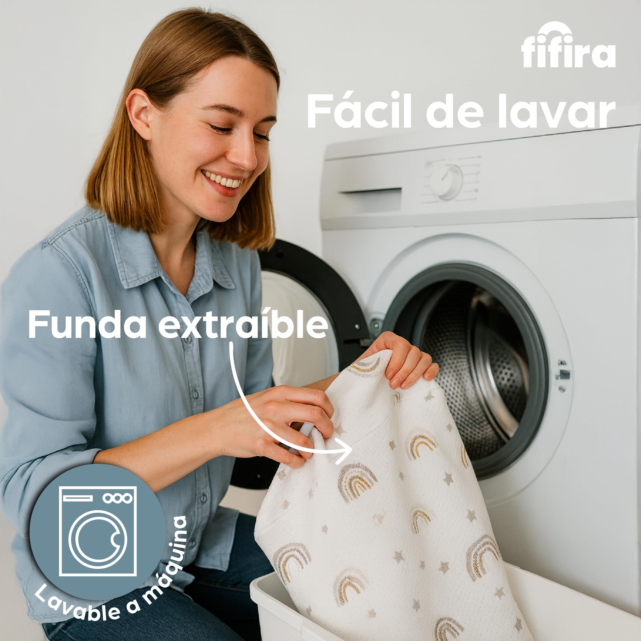 Colchón Cuna de Viaje 120x60 cm Plegable – Colchón para Bebé con Funda Extraíble y Lavable, Espuma Cómoda y Transpirable, Incluye Bolsa de Transporte