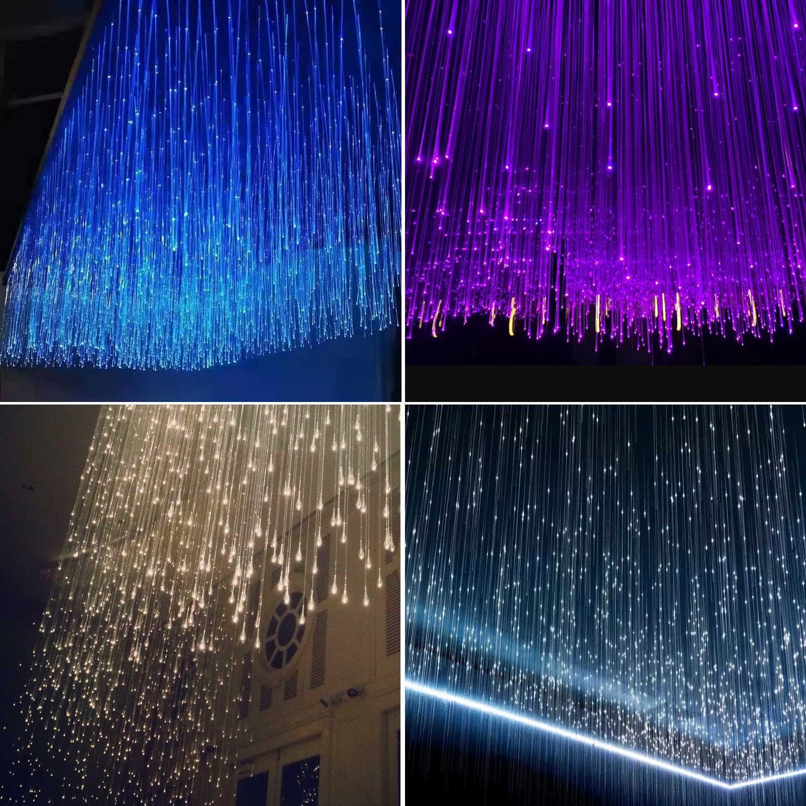 16W Sternenlicht für Auto:500pcs*2m Glasfaser Stern Decken Set App-Fernbedienung Musik Geräuschgesteuerte Synchronisierung Ding Room Jungen Mädchen Geschenk
