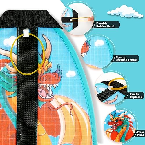 Vista 9 de 3 Pcs Mini Slingshot Kites - Thumb Ejection Kite Beach Toys Gift for Kids Teens Age 4-18 Years Old Easy to Fly Waterproof Stringless Beach Kite