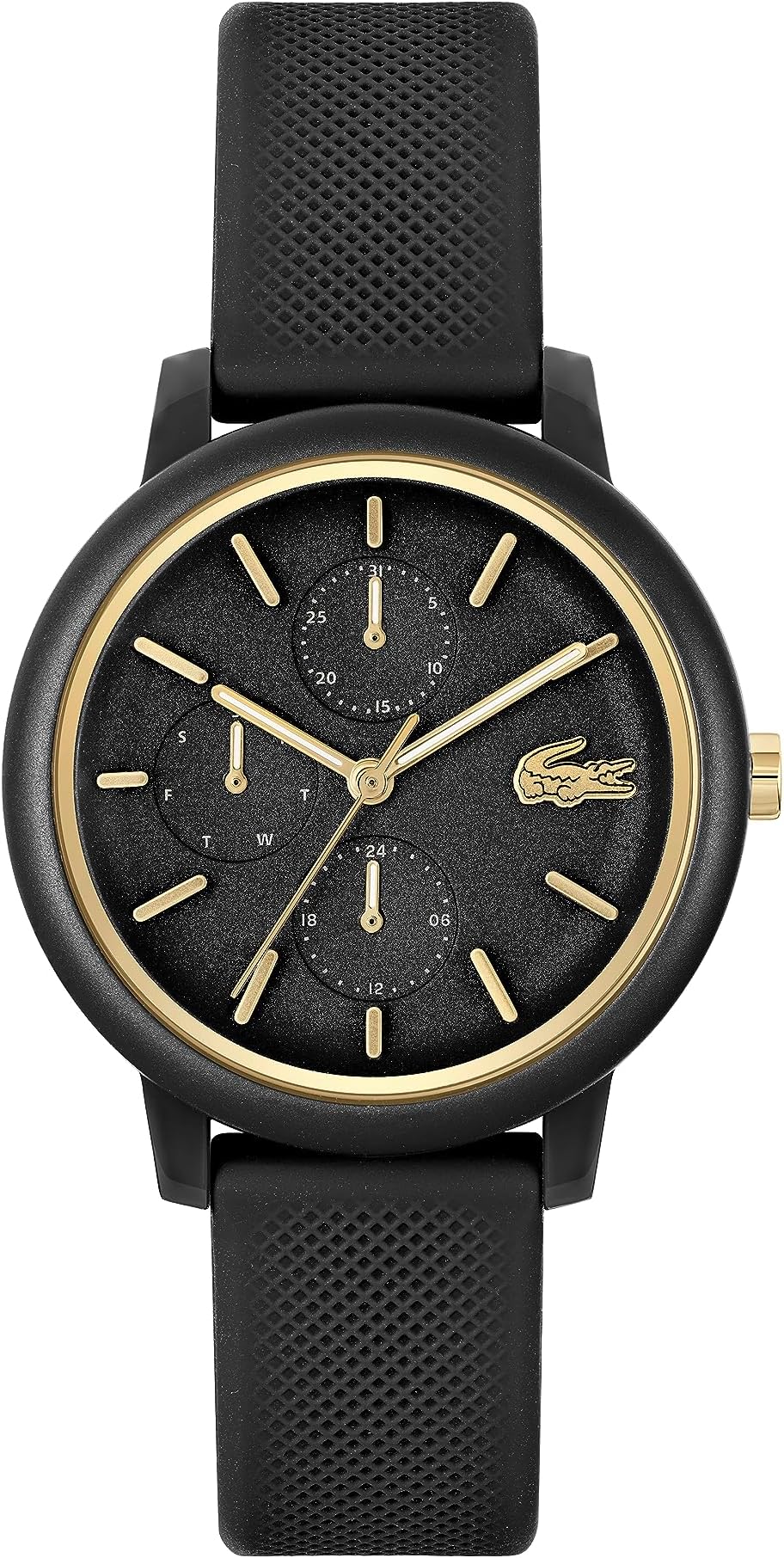 Lacoste.12.12 WOMENS BLACK DIAL BLACK TR90 Watch - 2001327