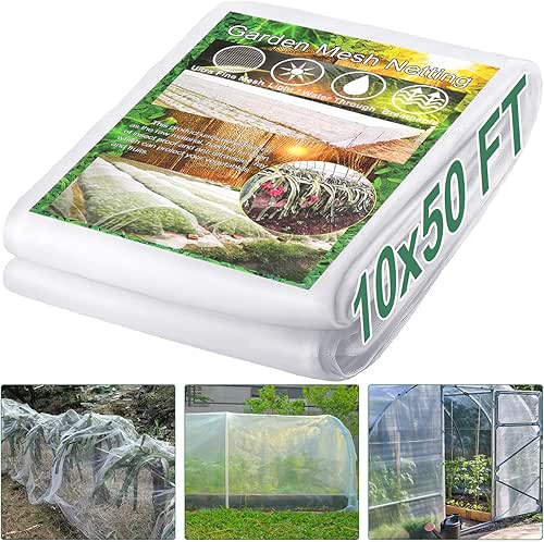 Garden Netting Pest Barrier 10 x 50FT Garden Mesh Netting