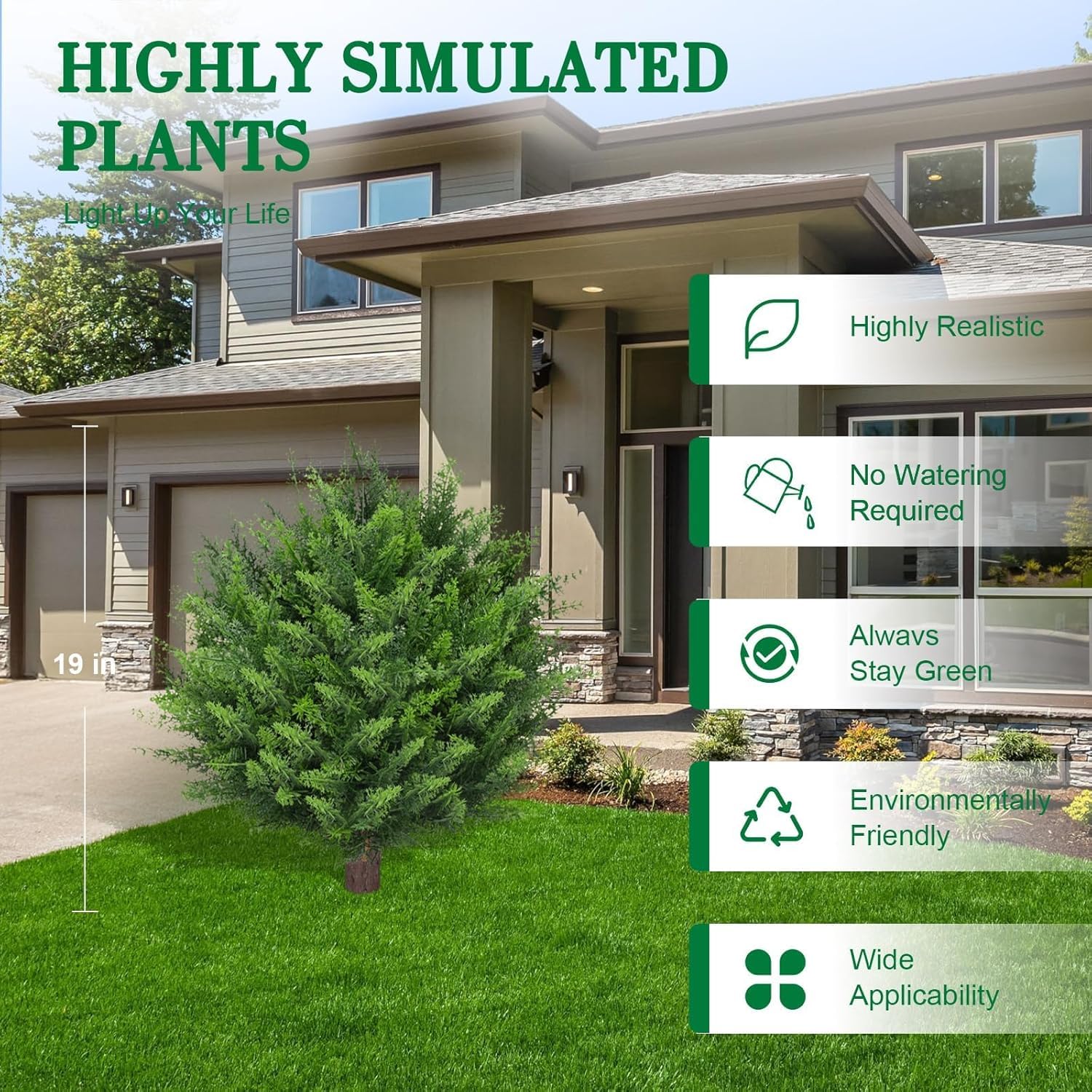 Artificial Set of 2 Cedar Topiary Ball Trees 22