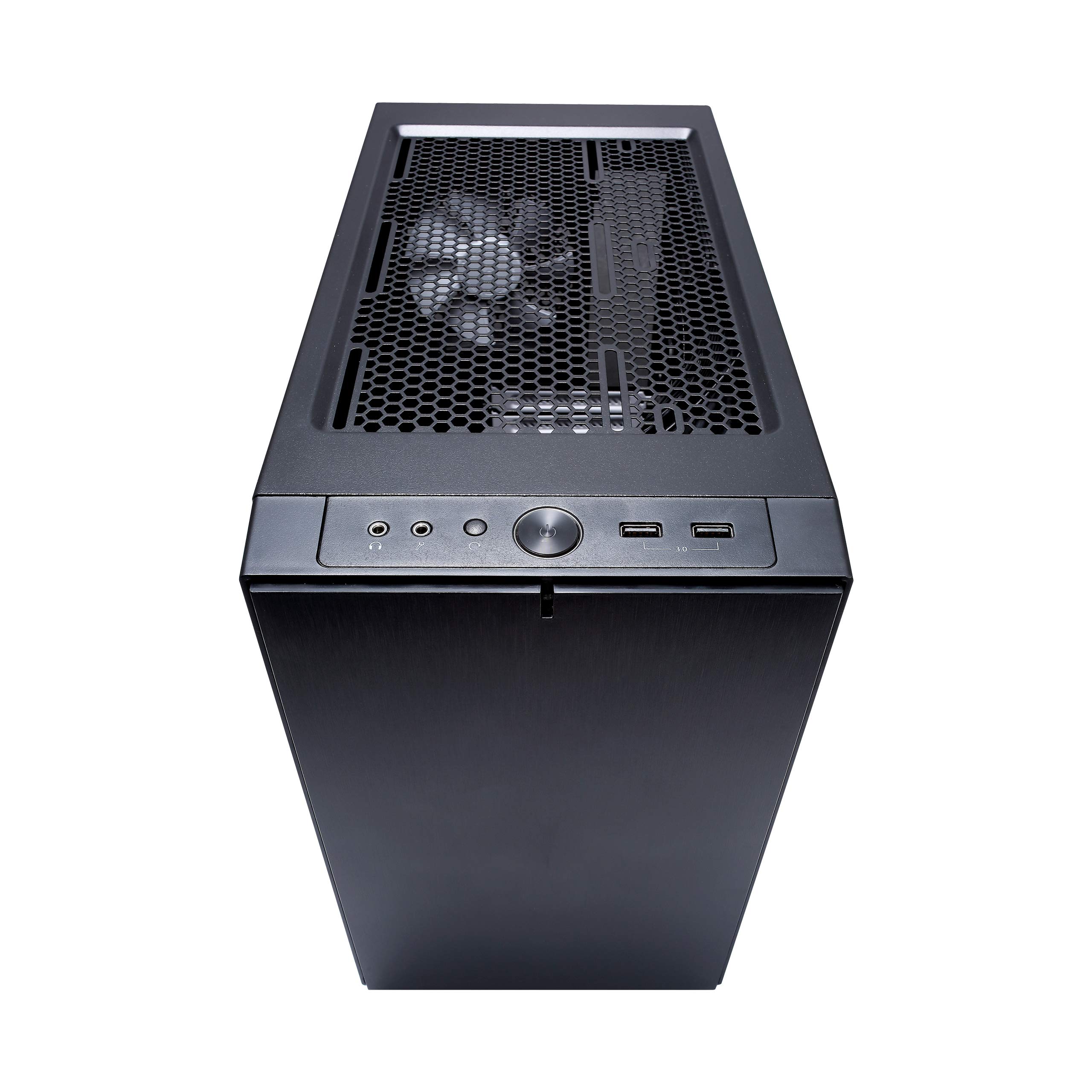 Fractal Design Nano S Window - Mini Tower Computer Case - ITX - Optimized for High Airflow and Silent Computing with ModuVent Technology -2x Fractal Design Dynamic X2 GP-14 Fans included -Black Window