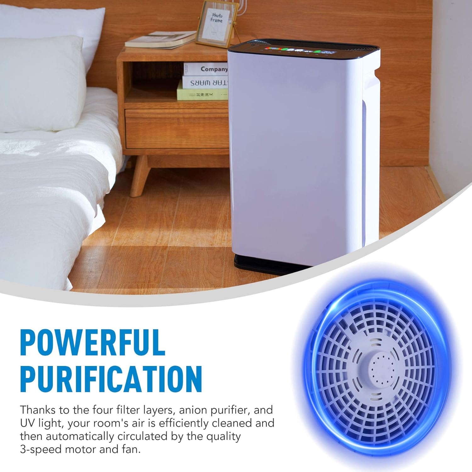 Onе-Dау Sаlе: Uр tо 40% оƒƒ CO-Z True HEPA Air Purifier for Bedroom Living Room, 860 sq ft Room Capacity, 6 in 1 Air Cleaner with True HEPA Filter, Air Ionizer, Humidifier, Remote Control, Large Room Air Purifier for Smoke, Dust Uр Tо 40% оƒƒ CO-Z True HEPA Air Purifier for Bedroom Living Room, 860 sq ft Room Capacity, 6 in 1 Air Cleaner with True HEPA Filter, Air Ionizer, Humidifier, Remote Control, Large Room Air Purifier for Smoke, Dust