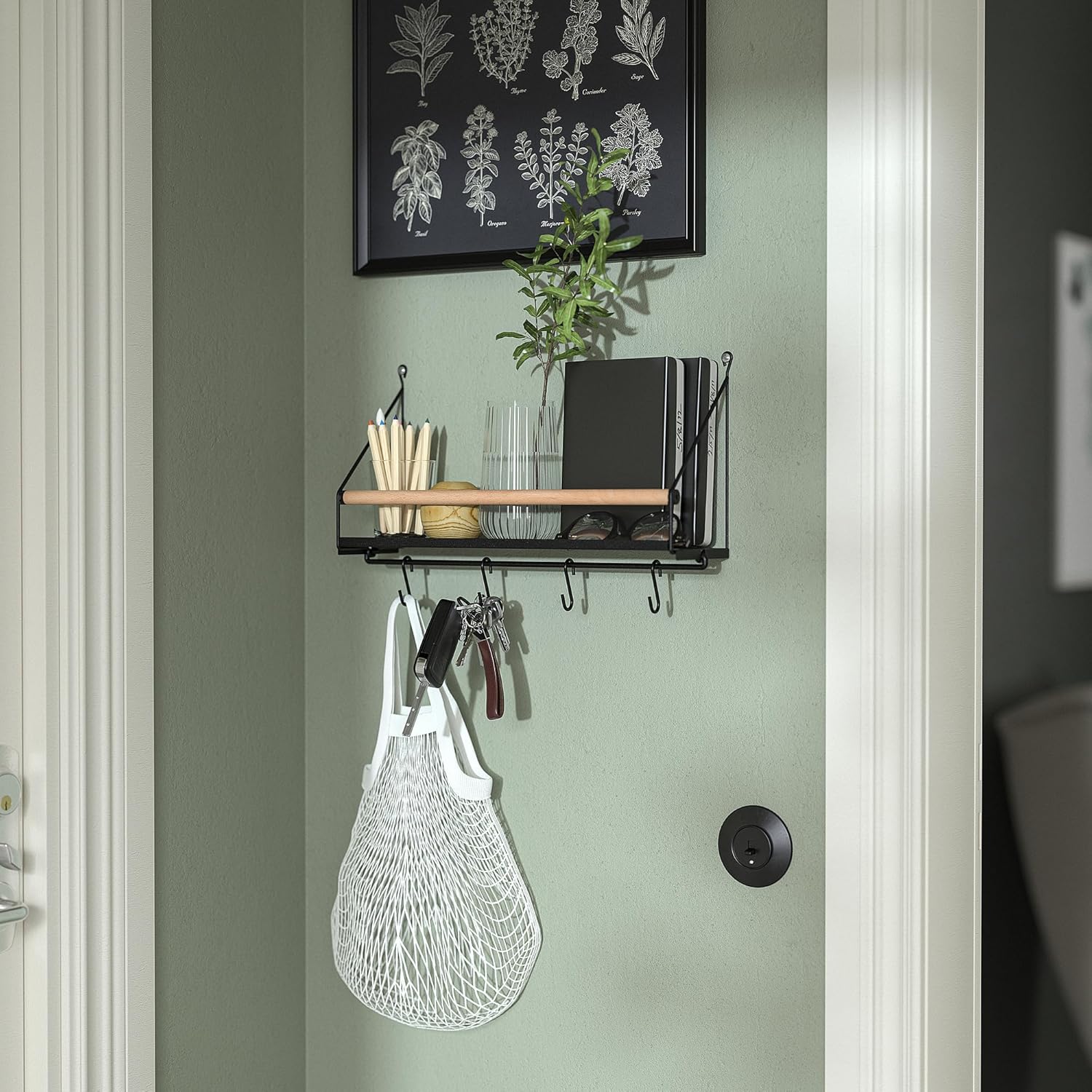 ProTuning ÅKERBRUK Wall Organiser, 1 Shelf, Modern Style, Wall Mount Organiser, 42x12x26 cm