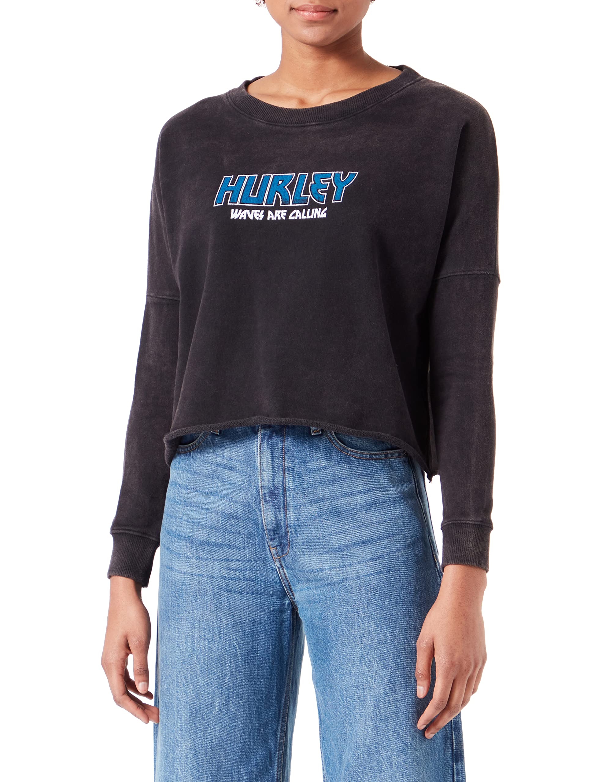 HurleyWomen's W Oceancare Tour Fleece Crew Pullover Sweater