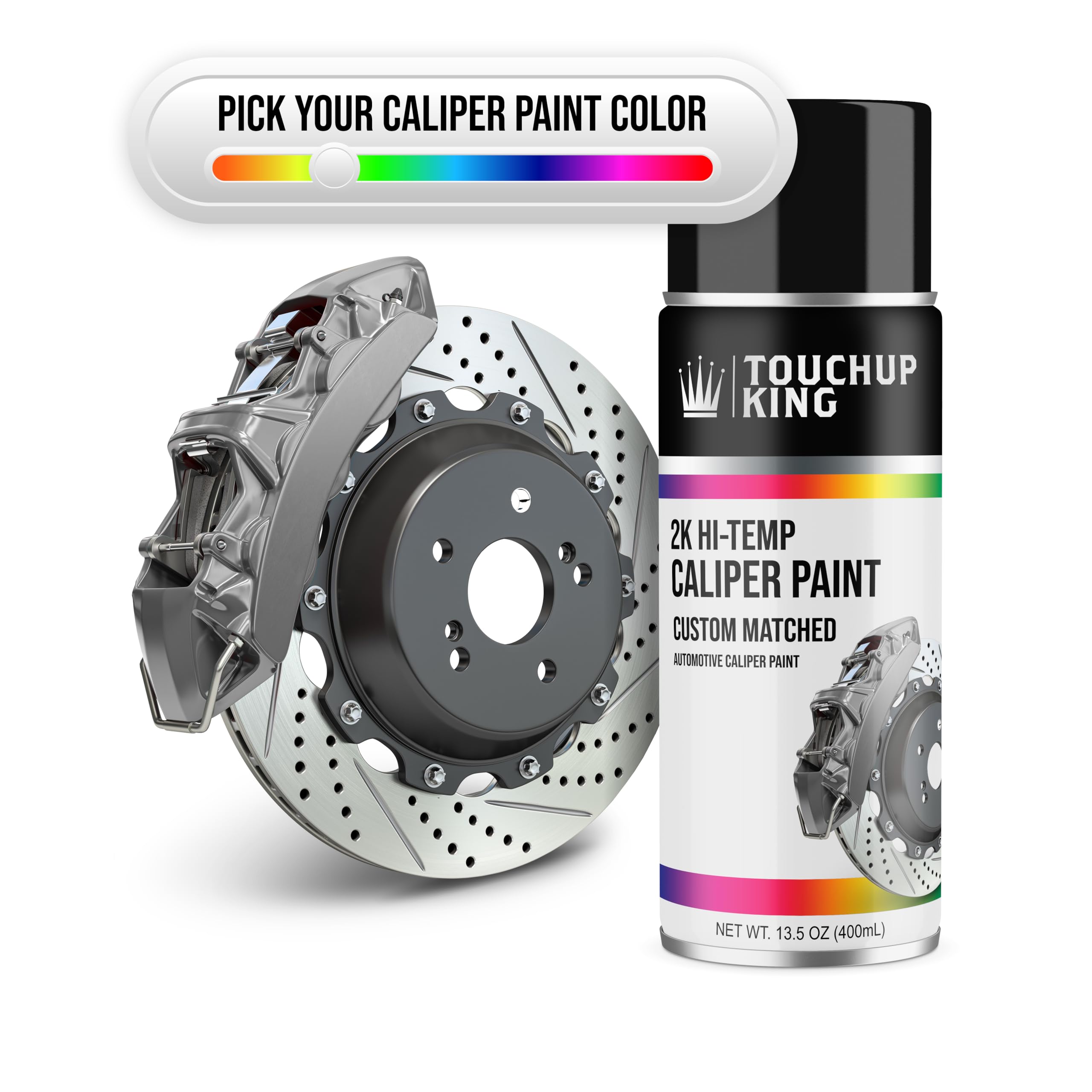 Amazon.com: TOUCHUP KING 2k Caliper Paint For Fleet Color White