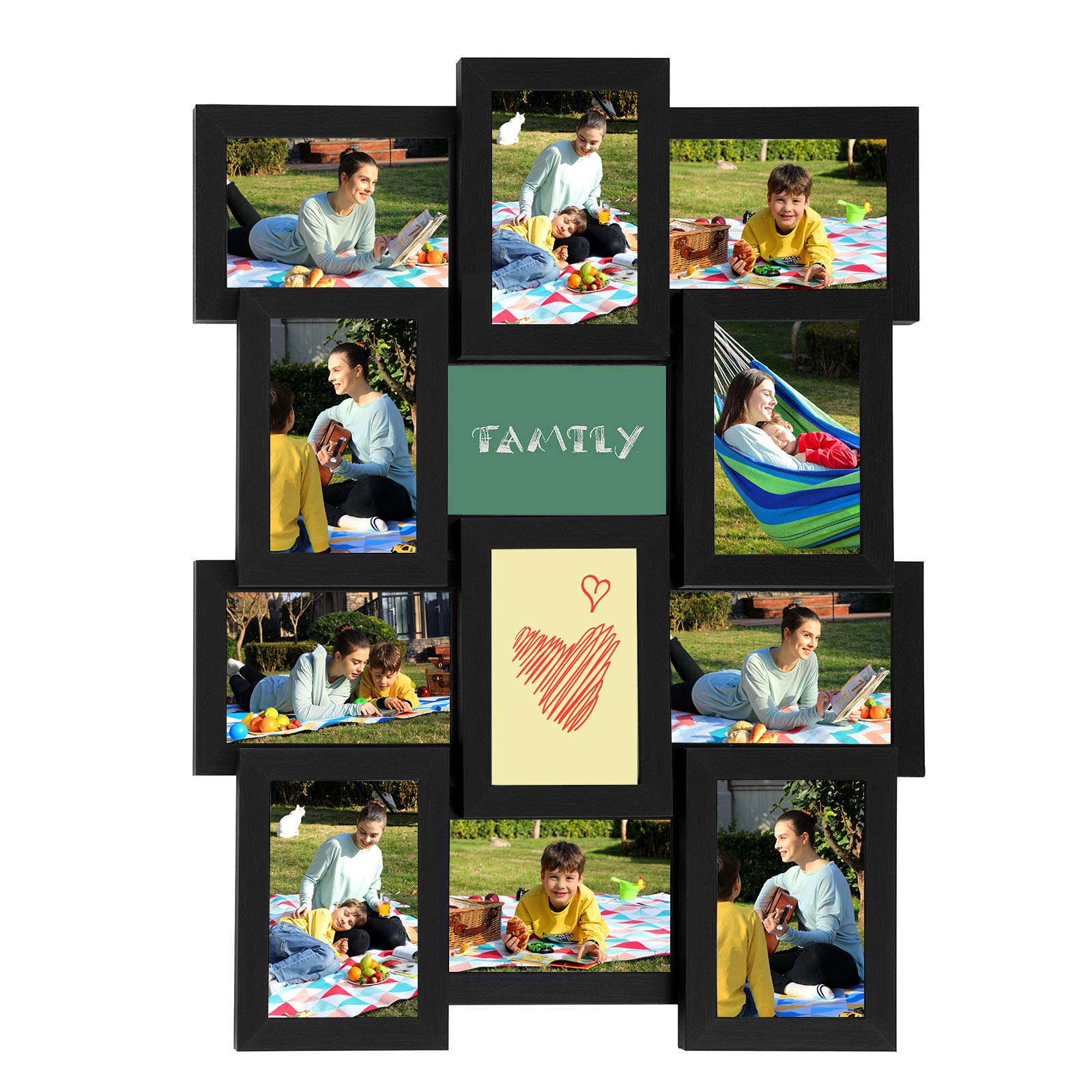 Buy SONGMICS Collage Picture Frames, 4x6 Picture Frames Collage for Wall Decor Set of 12, Multi