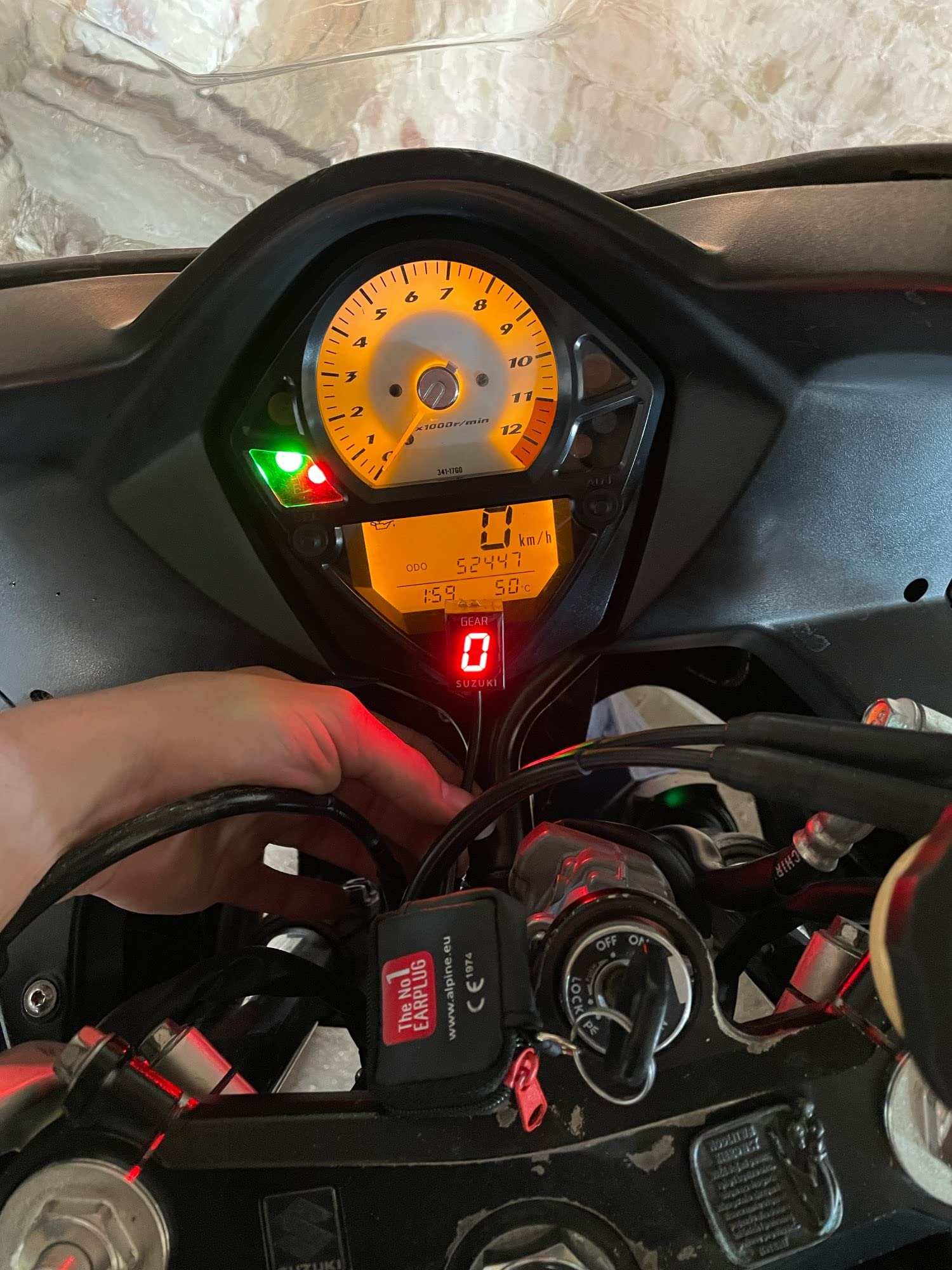 1-6 Velocidad Pantalla LED Indicador de marcha Medidor de pantalla a prueba de agua para SUZUKI GSF 1250 GSF650 Bandit DL650 DL1000 VStrom GSXR 600 GSX-R750 SV 1000 SV650 VL800 RM-Z250