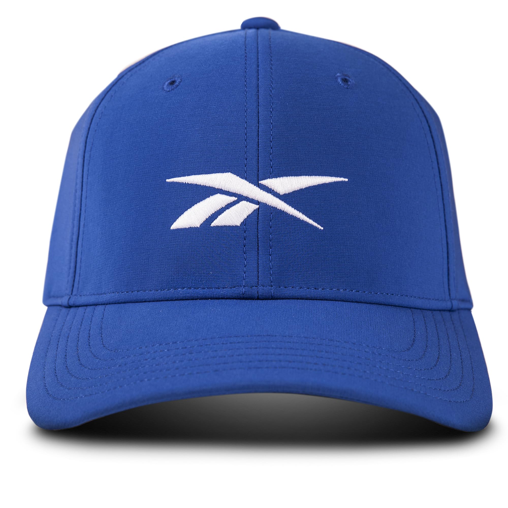 ReebokMen's Range Hat | Golf | Sun Protection | Fitted | Six Panel | Stretch | Breathable | Lightweight | Recycled Polyester