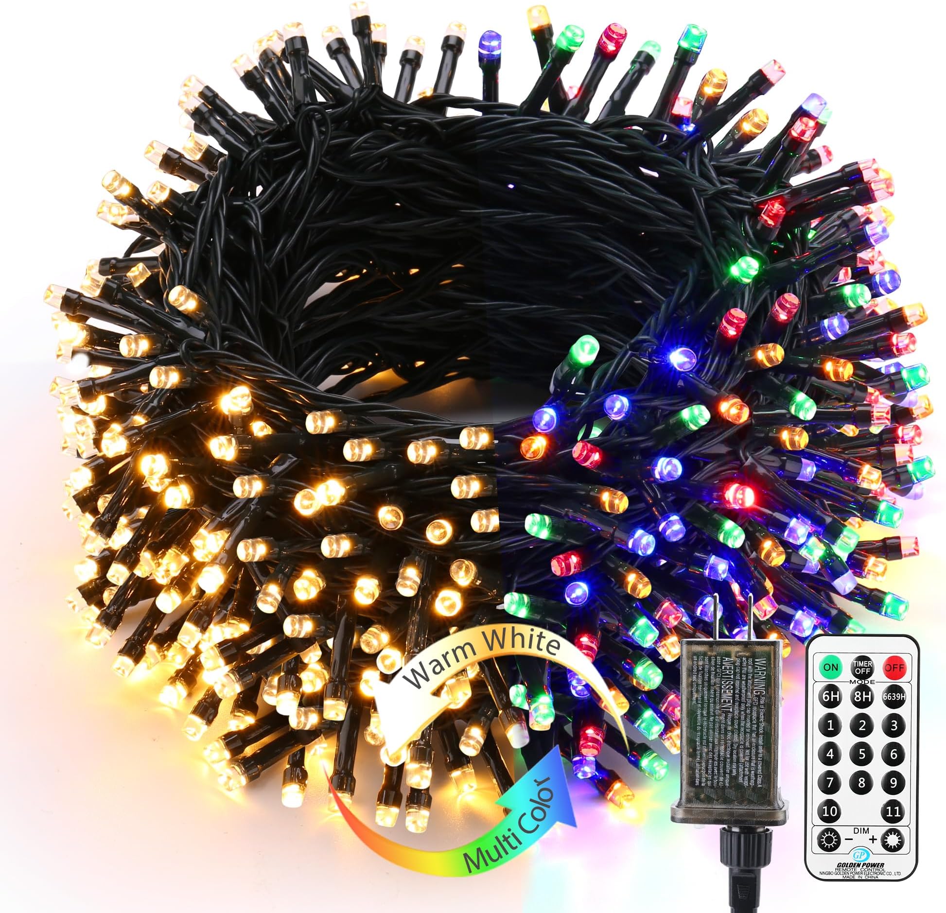 Brizled Outdoor Christmas Tree Lights, 65.67 ft 200 LED Indoor String Light