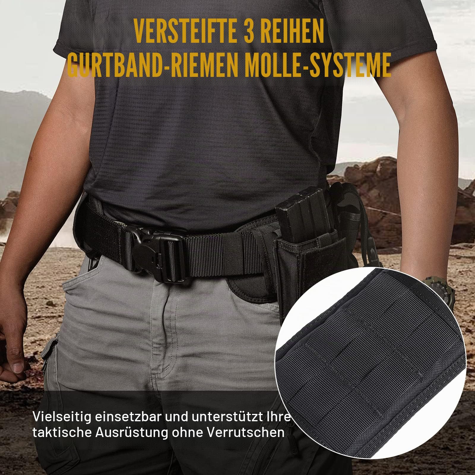 OneTigris Unisex Taktischer Gürtel 02a Brustgurt