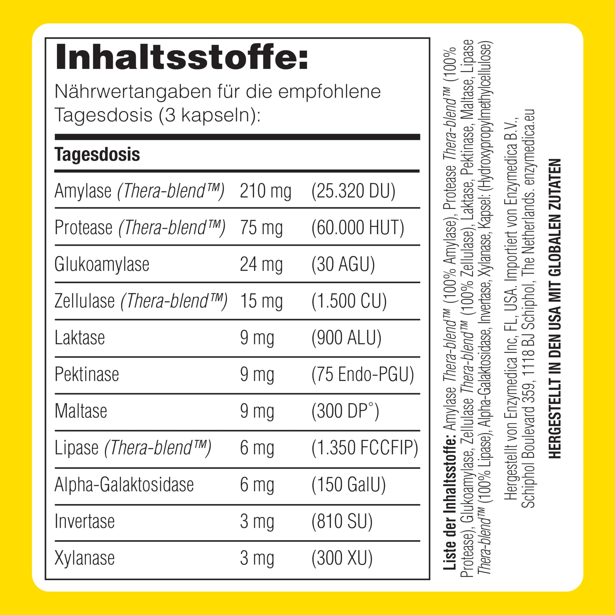 Enzymedica Digest Basic, Enzymformel, reduziert Blähungen und Völlegefühl, verbessert die Nährstoffaufnahme und Energie, glutenfrei, milchfrei, 180 Kapseln