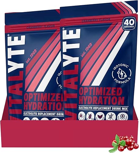 Miniatura 27 de Vitalyte Mezcla de bebida en polvo de electrolitos, mezcla de hidratación de electrolitos isotónicos, paquete de caja (6 unidades, ponche de frutas)