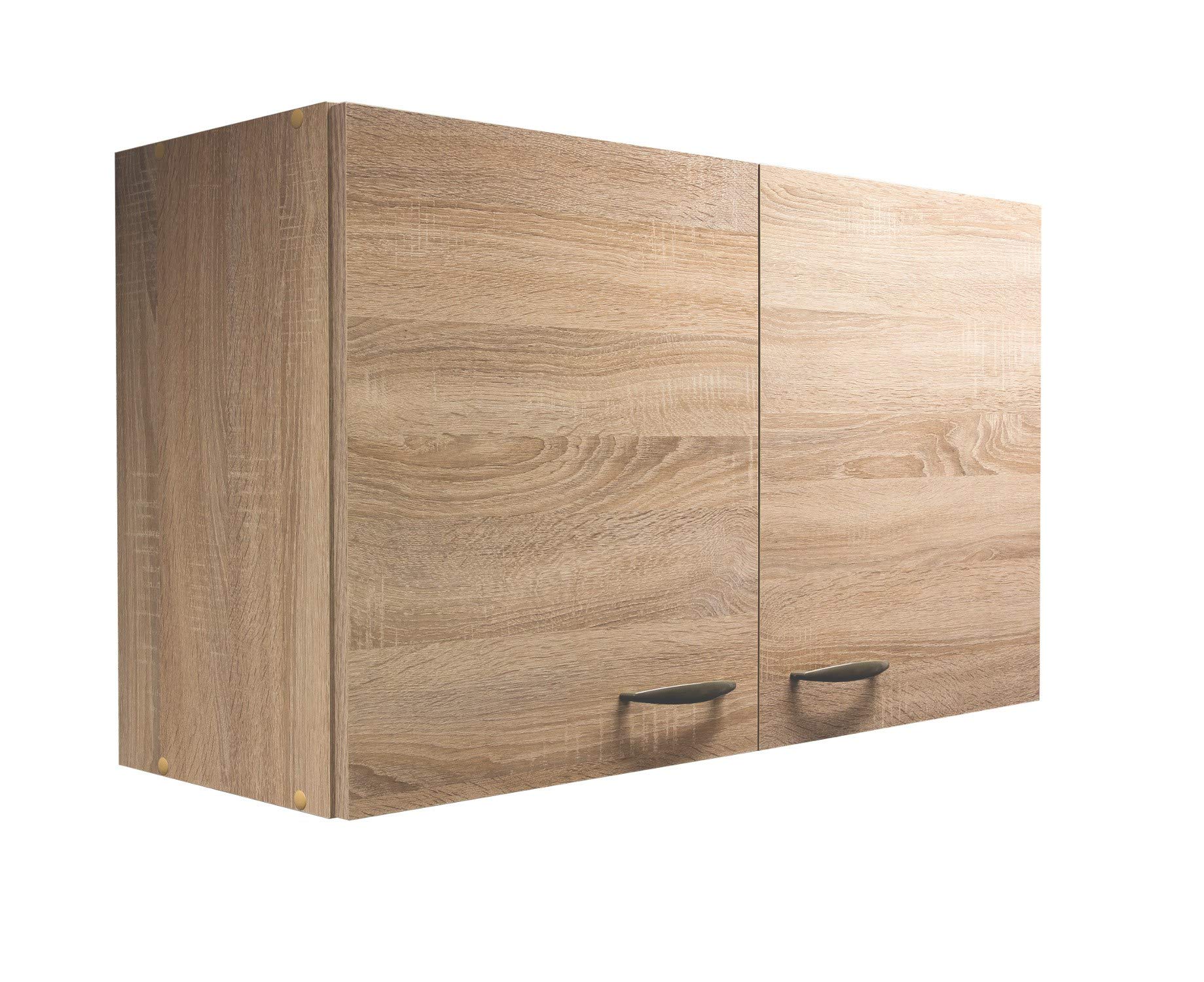 Küchen-Hängeschrank HERNE - Oberschrank - 2-türig - Breite 100 cm - Eiche Sonoma