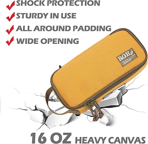 Miniatura 4 de Rough Enough - Bolsa de herramientas pequeña de lona, caja de herramientas portátil con asa de cremallera para motocicleta, bicicleta de carretera,