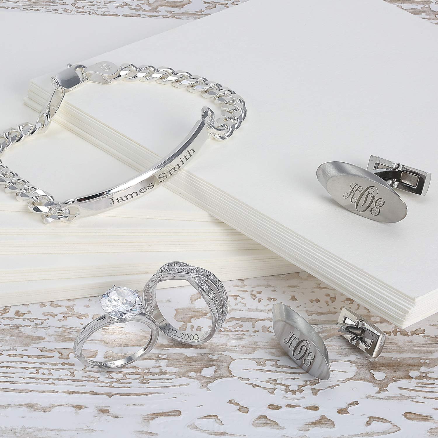 Bling Jewelry Unisex Personalize Bar Name Plated identification ID Bracelet For Men with Mariner, Curb, Figaro, Link Chain .925 Sterling Silver Made In Italy 7,8,8.5,9 Inch Customizable - Image 8