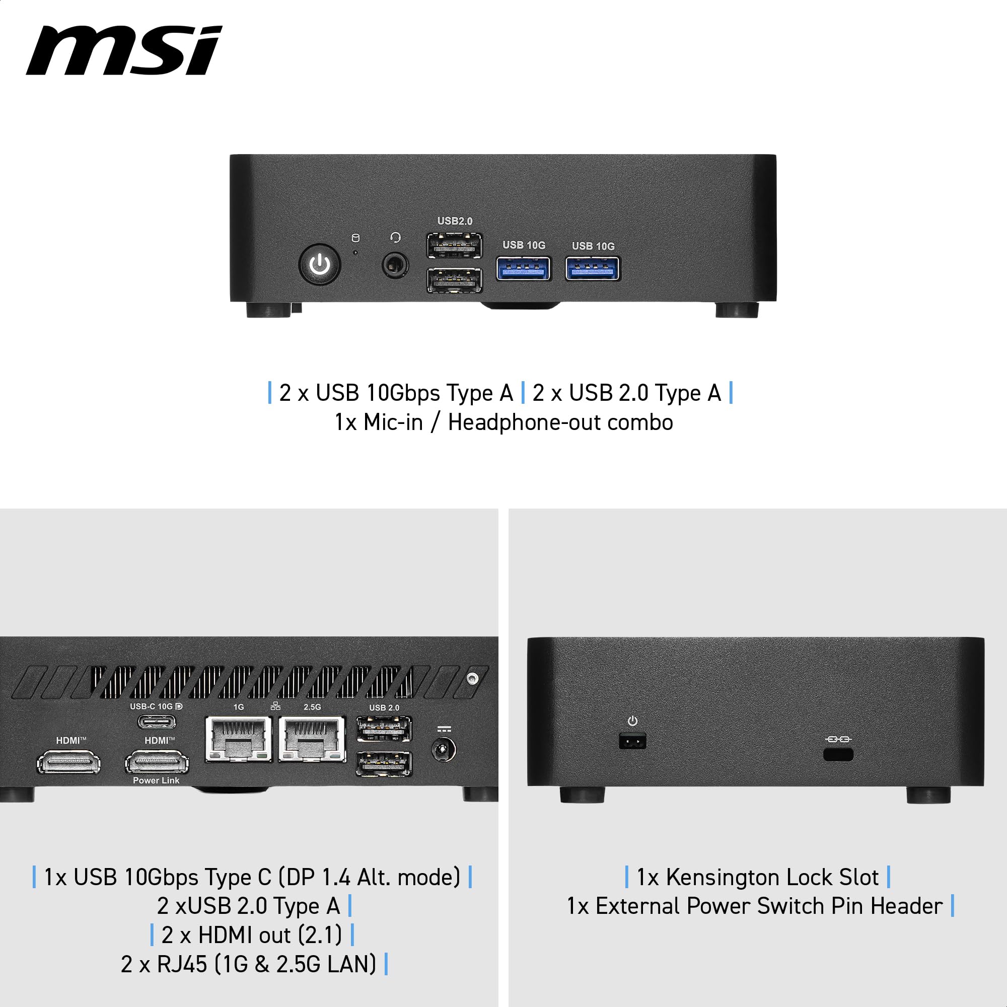 MSI Cubi NUC TWG S-007AT 8GB 128GB SSD W11P (00B21221-007)