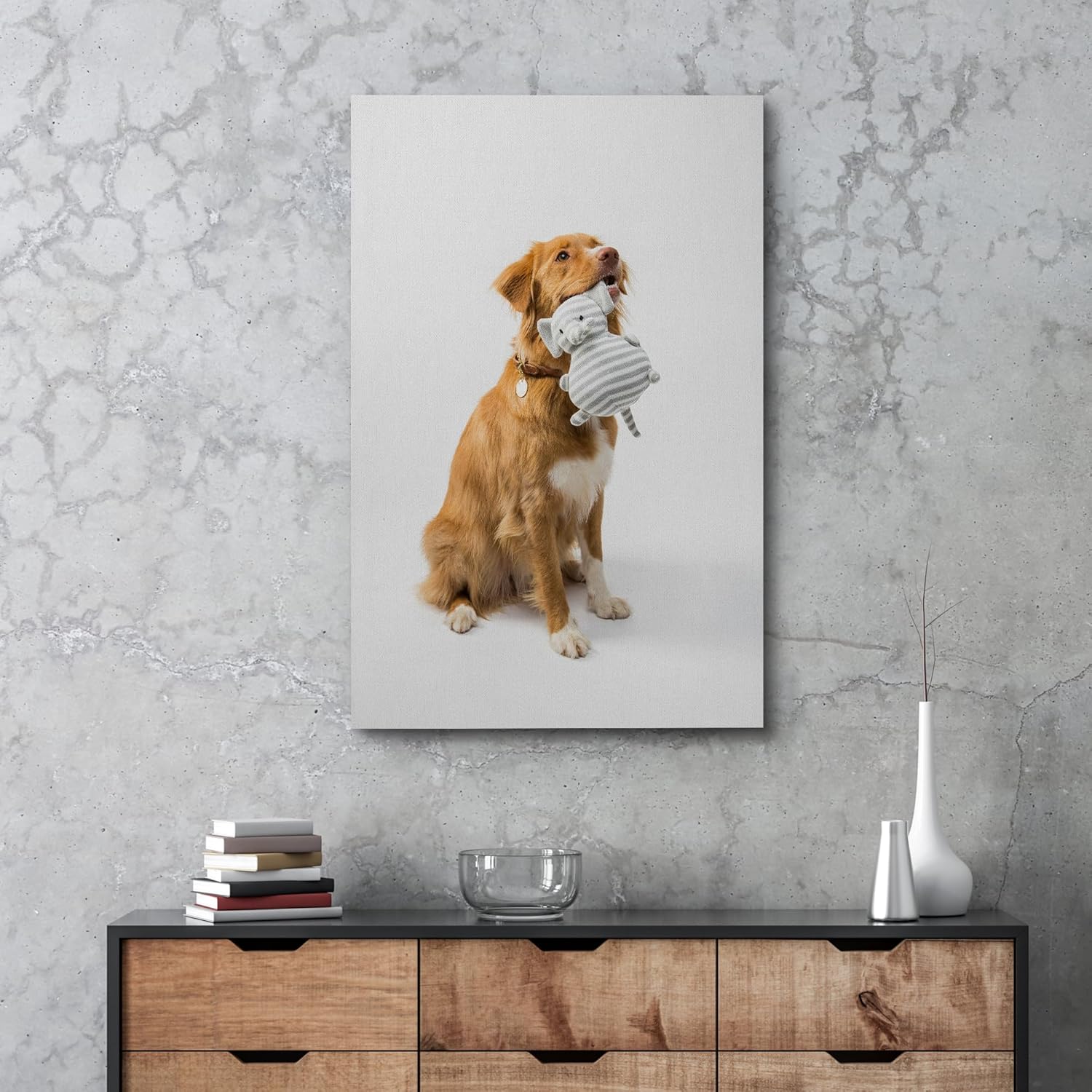 NWT Custom Canvas Prints with Your Photos for Pet/Animal, Personalized Canvas Pictures for Wall to Print - 12x16 inches