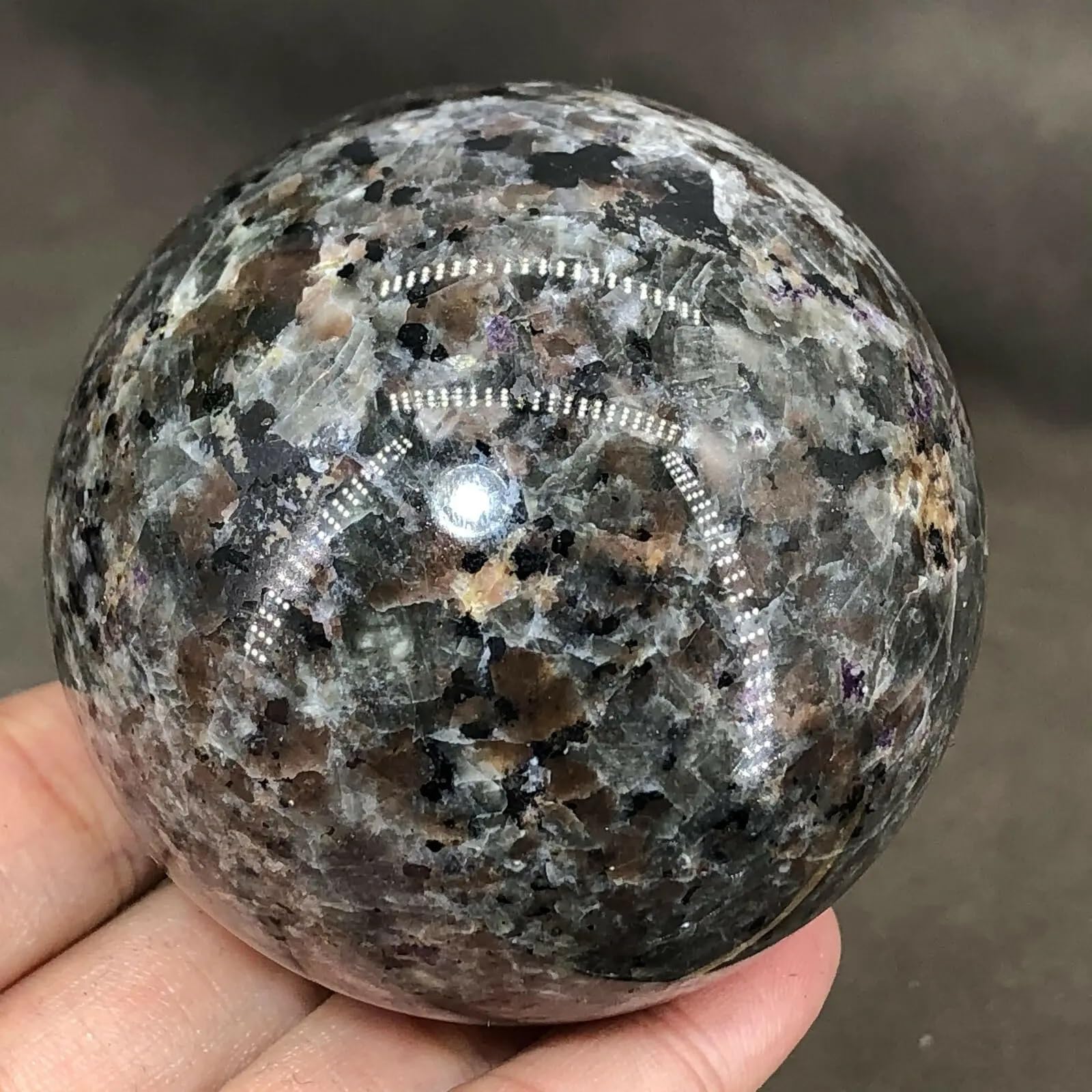 AARTERZZA 40-100mm Flame of The Stone Ball Quartz Crystal Sphere Carved (Size : 50-60mm)