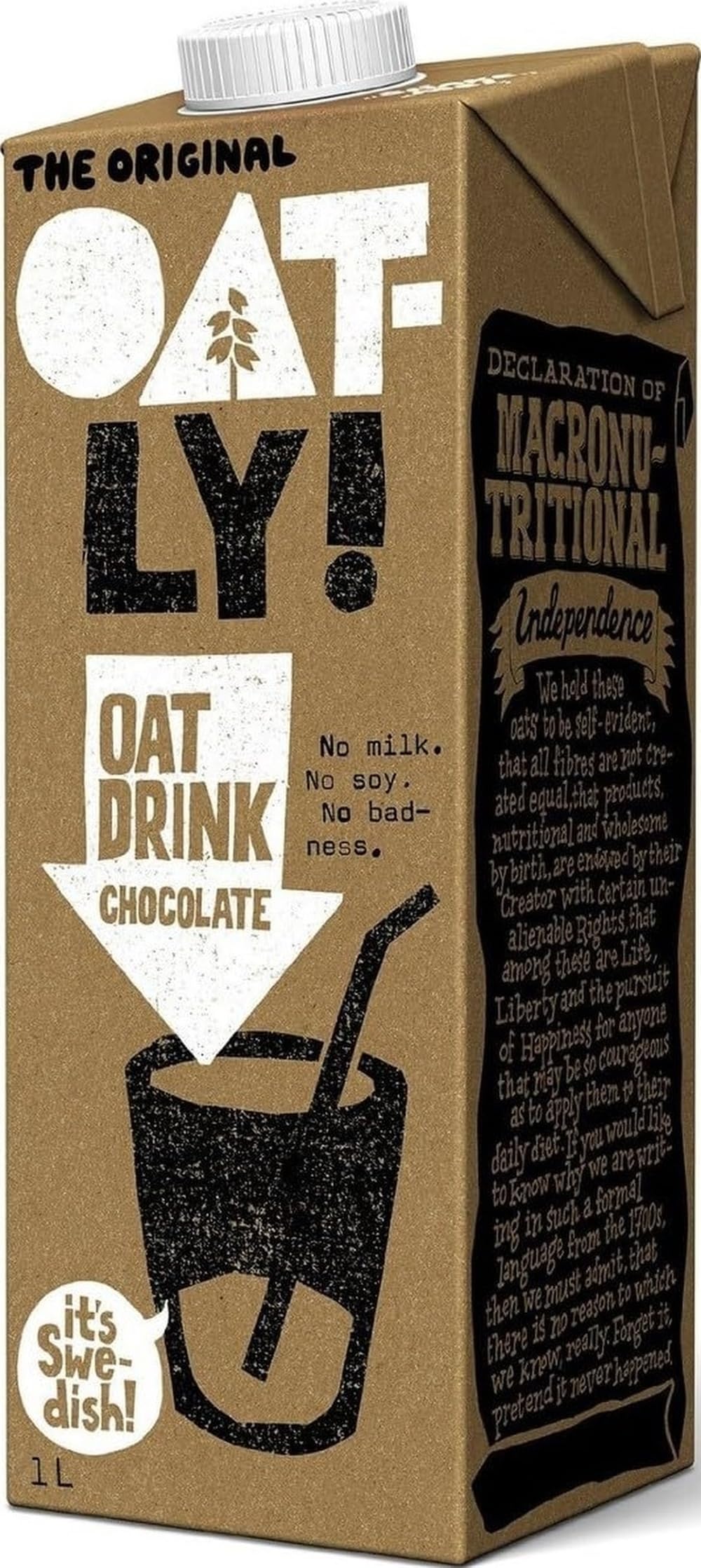 Oatly Oat Drink Chocolate Multipack, 6 X 1 L, The Bottle Club