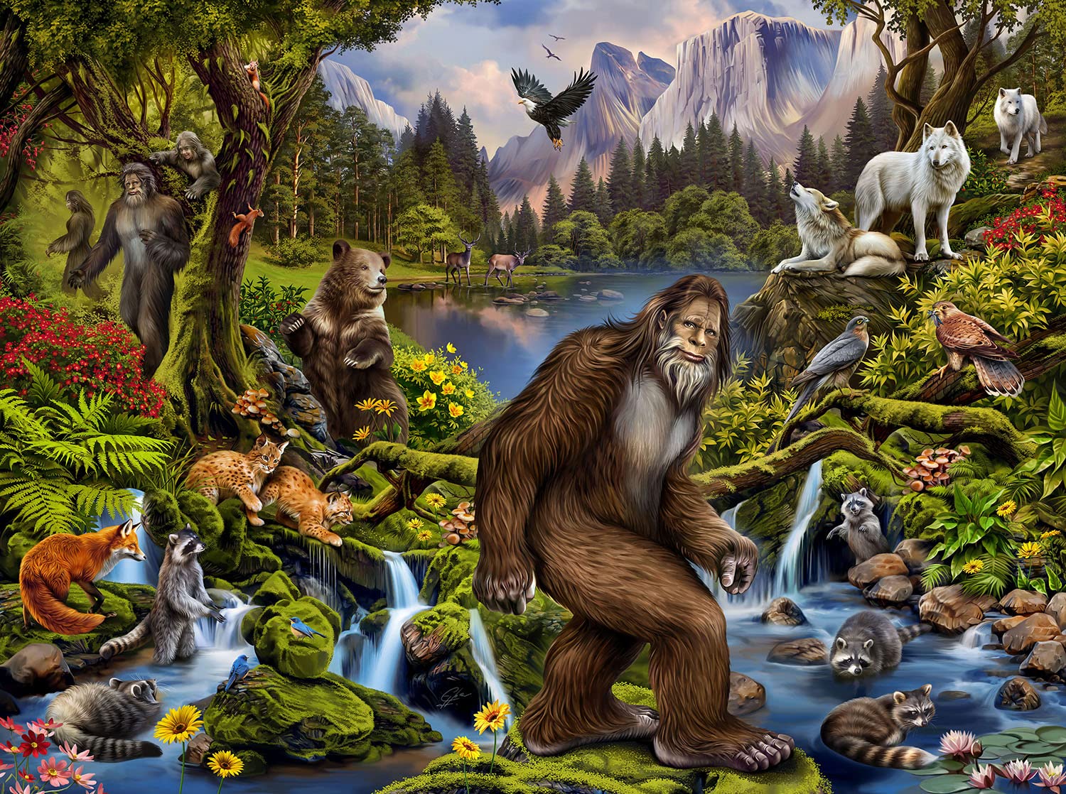 Jigsaw Puzzle Korpokkur in the Forest　② s-l400.jpg
