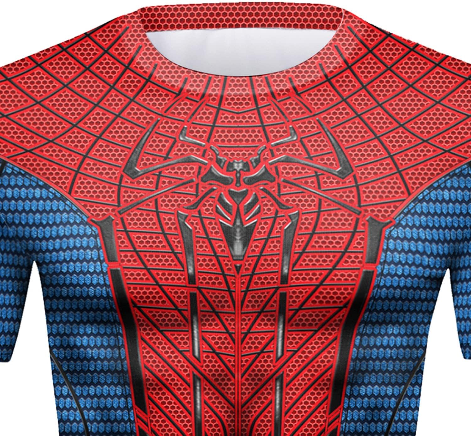 Men's Compression Shirt Skinny Soft Short Sleeve 3D Print Fitness Sports Shirt Gym T-Shirt - Image 6