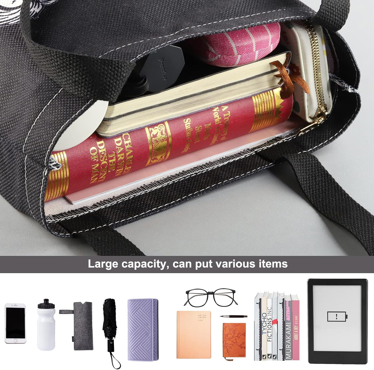 WZMPA Horror Movie Fans Cosmetic Bag, Peace Love Inspired Gift Makeup Zipper Pouch, Horror Merchandise (Peace Chuc TG BL) - Image 7