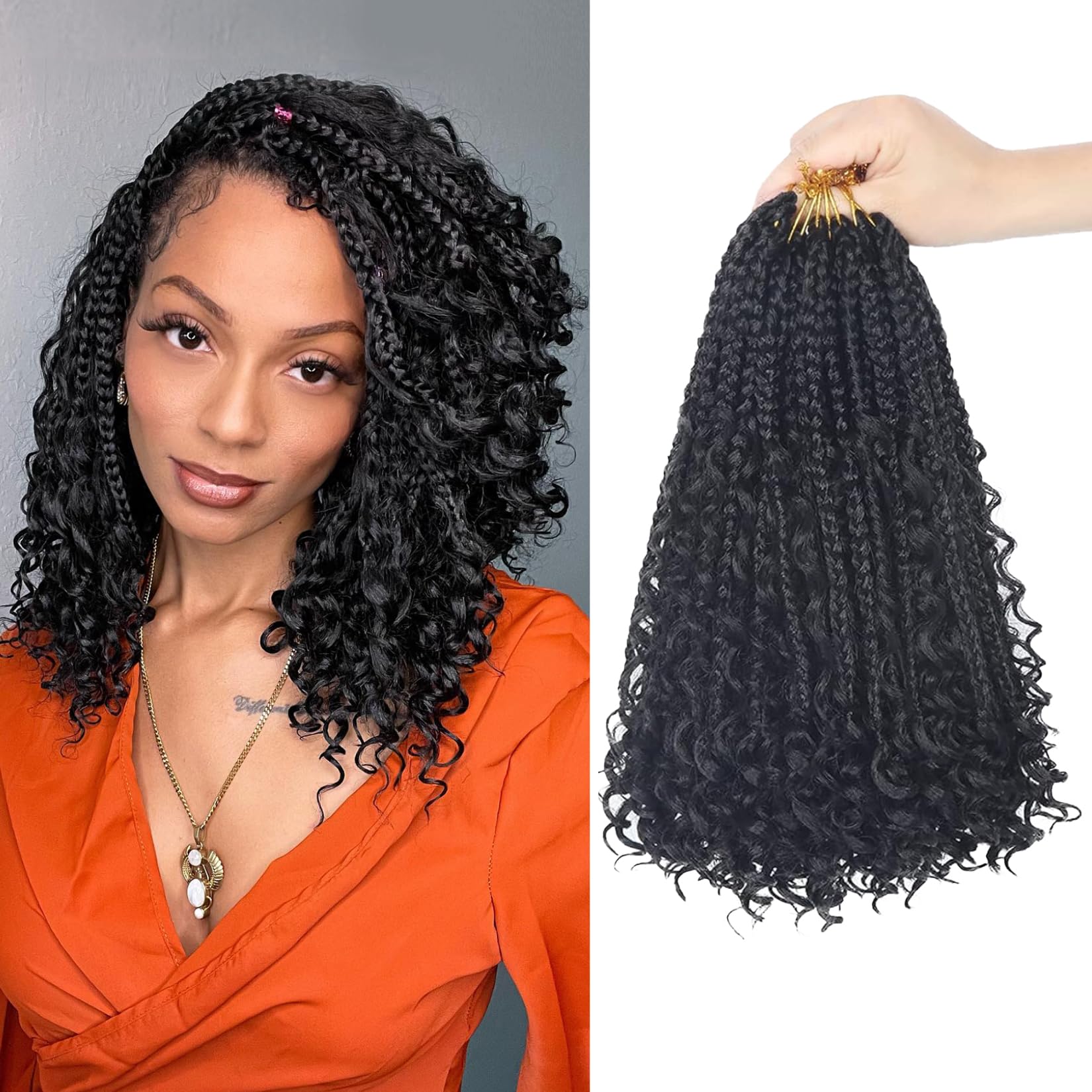 Amazon.com : Julen Boho Box Braids Crochet Hair for Black Women 12