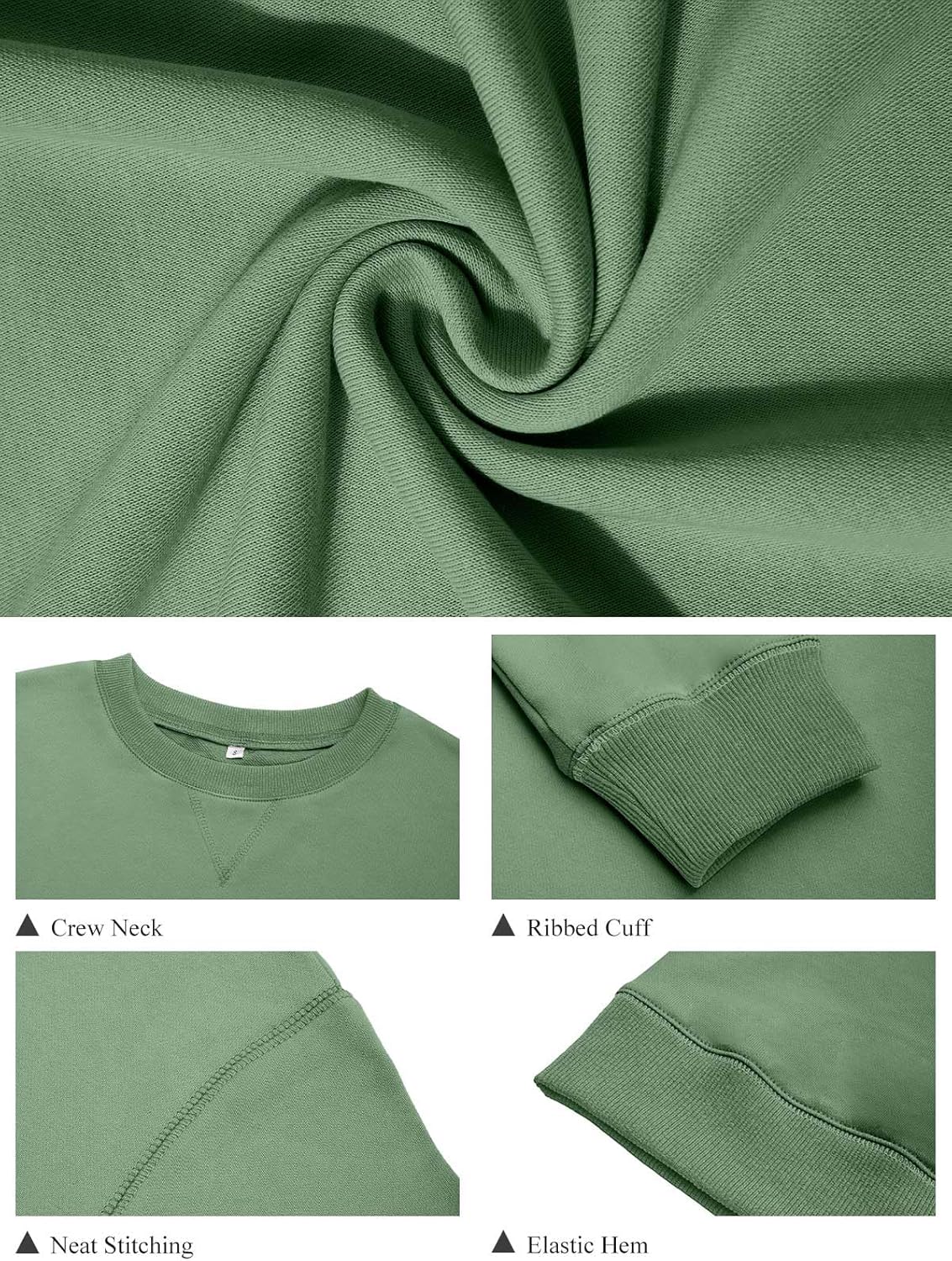 Womens Long Sleeve Sweatshirt Casual Crew Neck T Shirt Cute Pullover Tops Lightweight Loose Fit Sweater 2025 Fall Outfit - Image 4