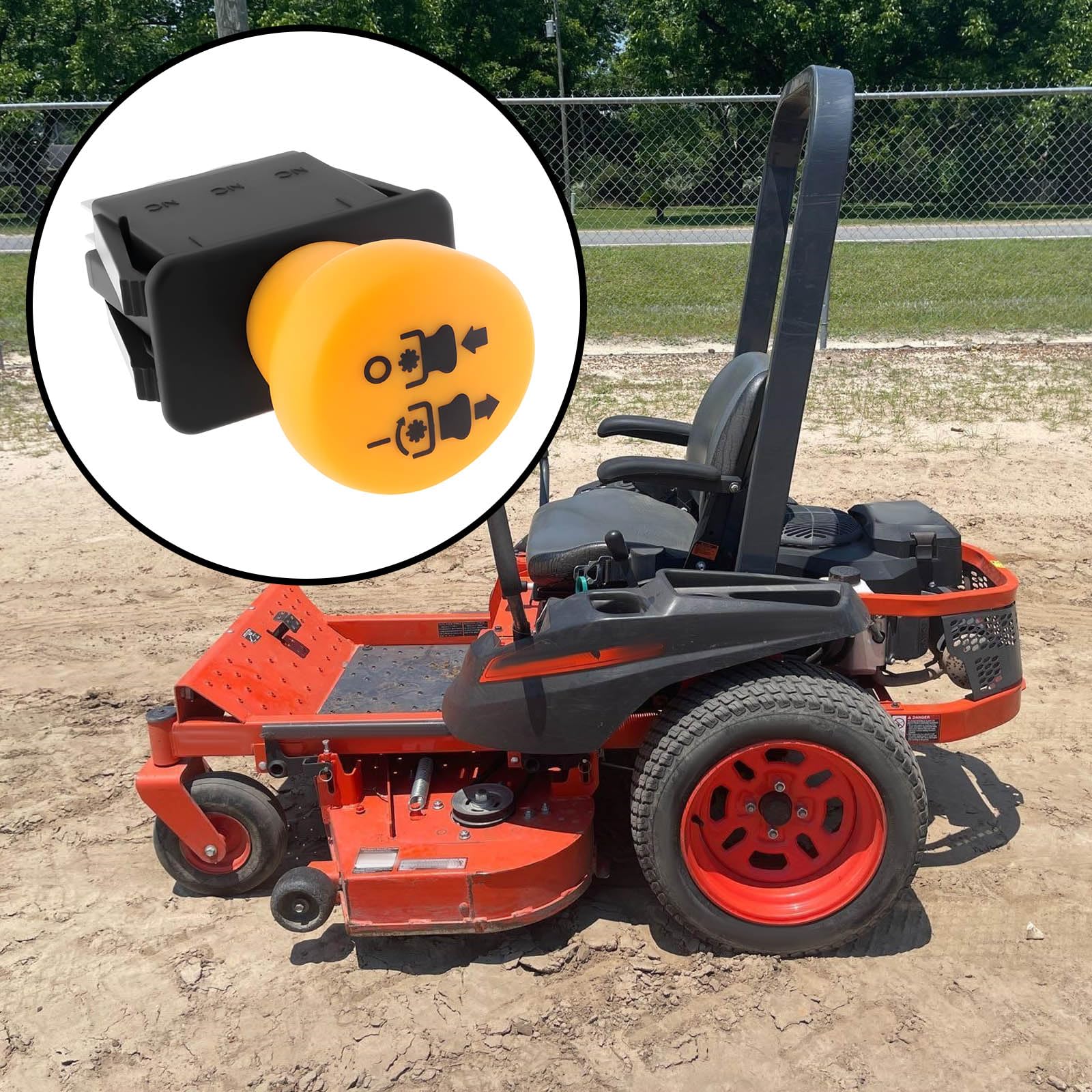 OTOTEC Interruttore PTO K301162300 per tosaerba compatibile con Kubota ZG123/ZG127//Z411/Z421/Z723