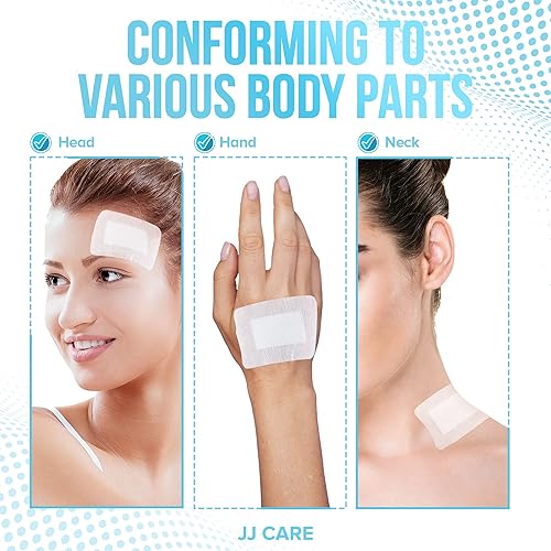 Miniatura 6 de JJ CARE Apósito Adhesivo de Isla Paquete de 50, Gasa Estéril con Borde de 2x3.75 pulgadas, Apósito de Herida de Isla Transpirable, Vendajes de Gasa