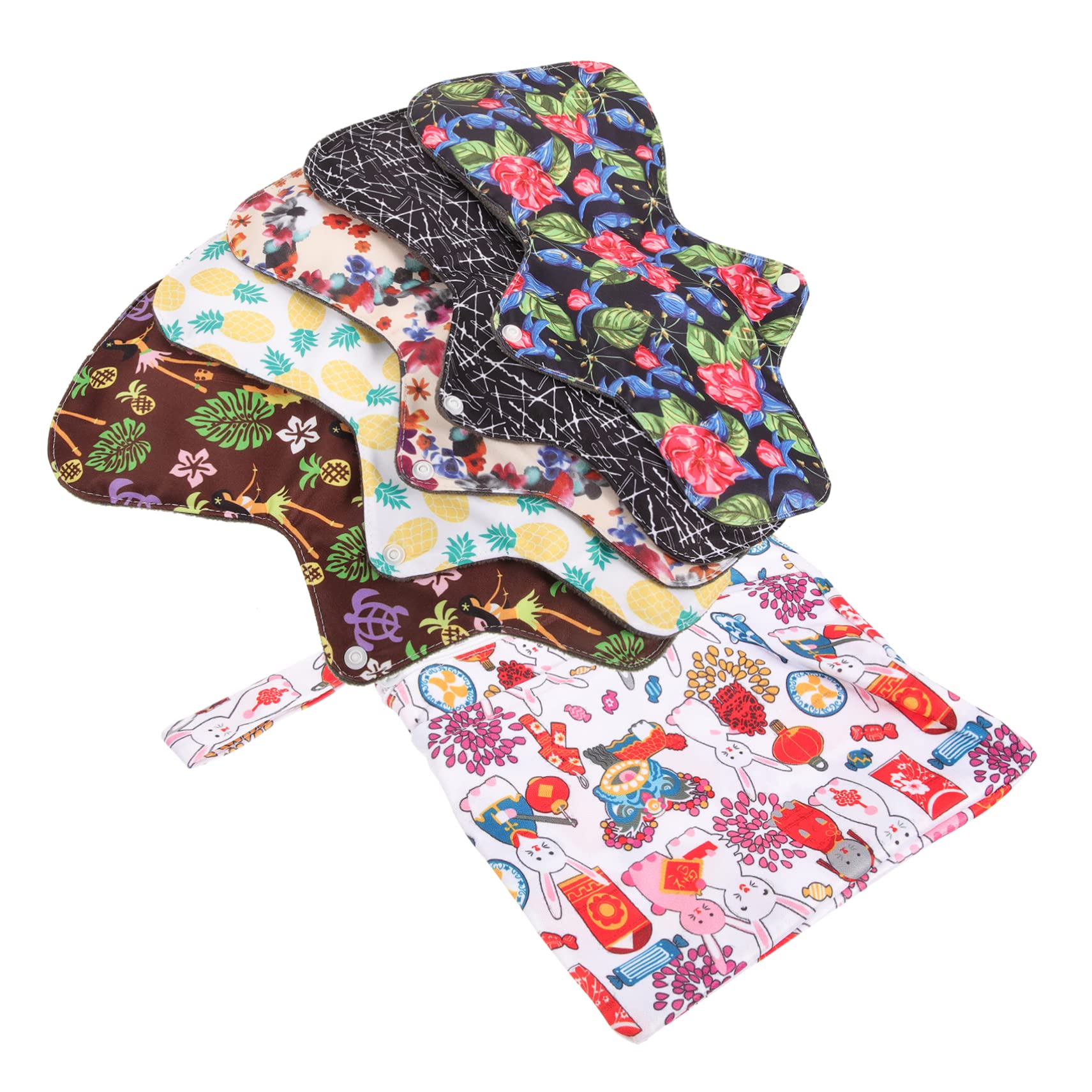 FRCOLOR 2 Sätze waschbare Damenbinde Männer steckt Teenager Zeitraum Liner menstruations pad livy menstruationspad menstruation pad wiederverwendbare Pads tragbare Damenbinde Polyester