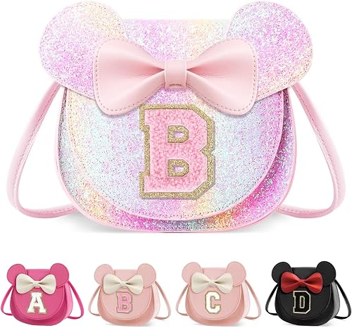 XSUIOY Toddler Purse Girl Wallet for Kids 2-9 Year Old Birthday Gifts,Cute Mouse