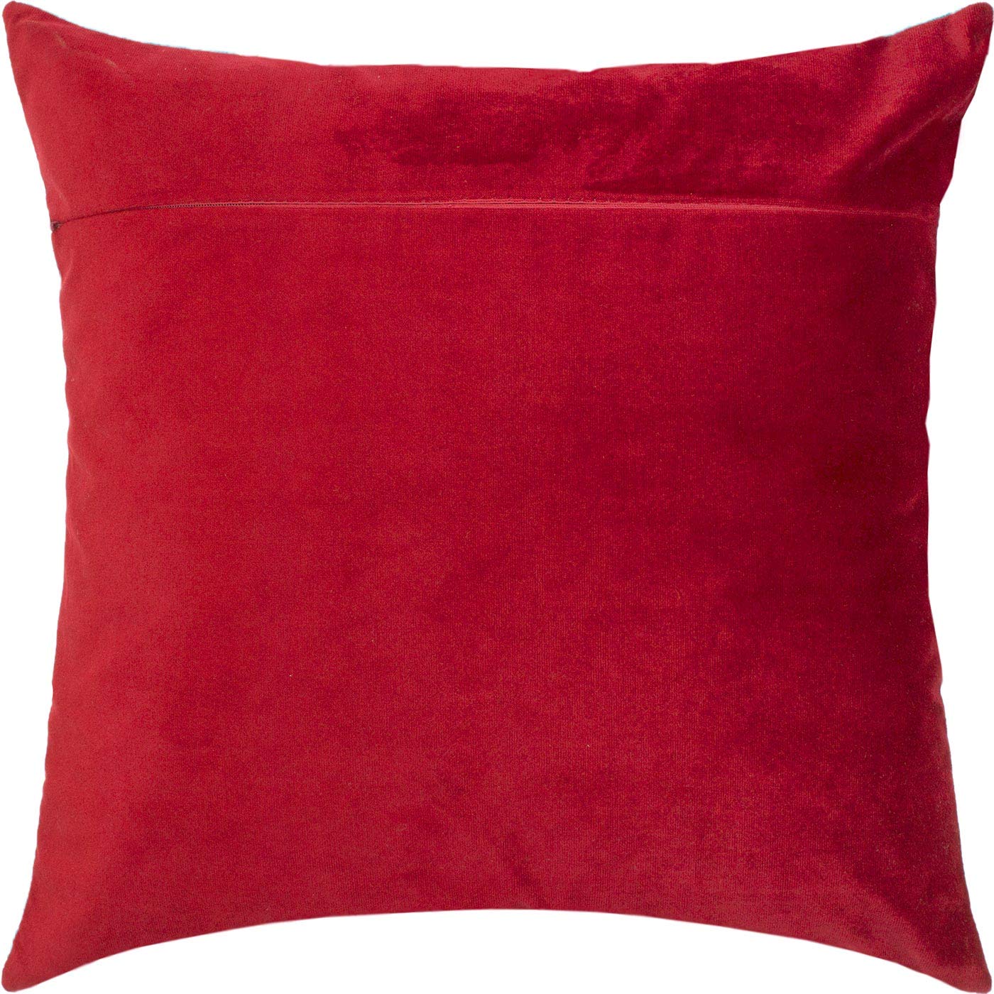 Brvsk Red Wine. Velvet Backing for Throw Pillow Kits 16 × 16 inches (with Zipper) from Europe