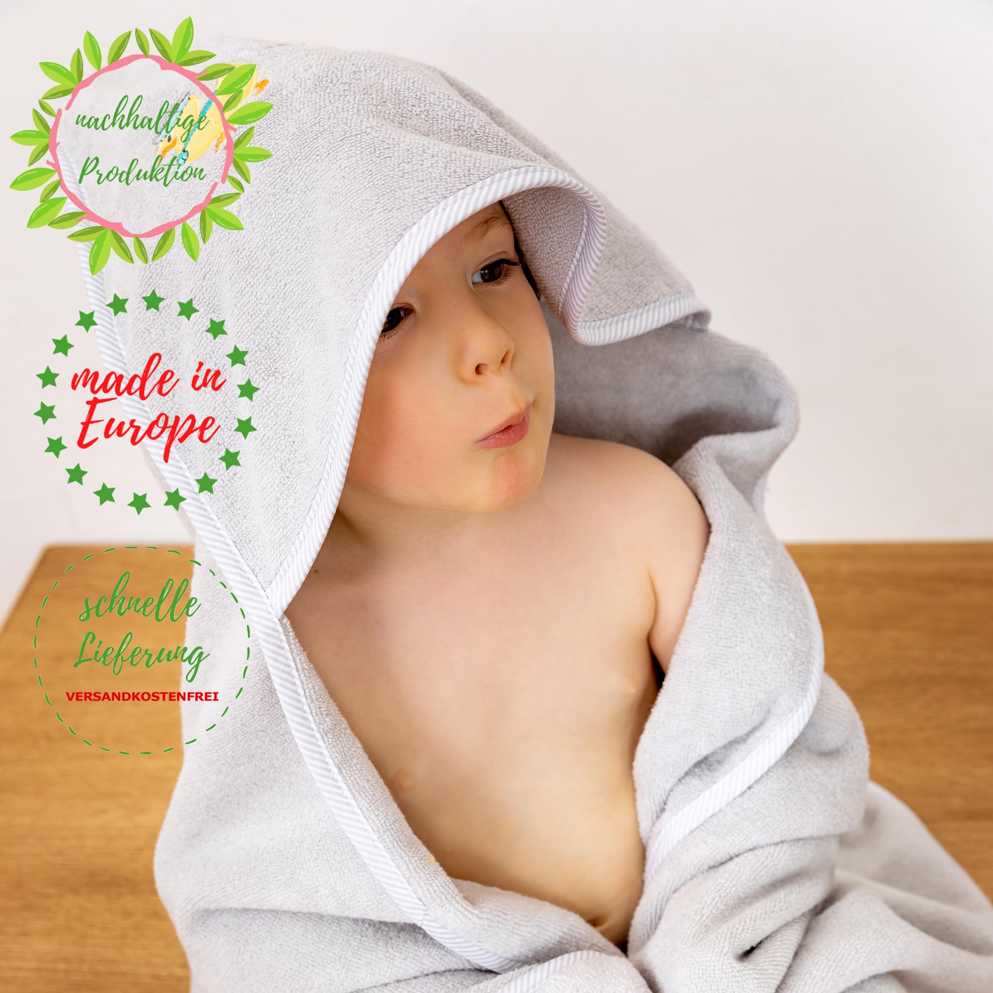 MINIBOO Asciugamano in viscosa di bambù, ultra morbido, ipoallergenico, per neonati e bambini, ideale come regalo per bambini