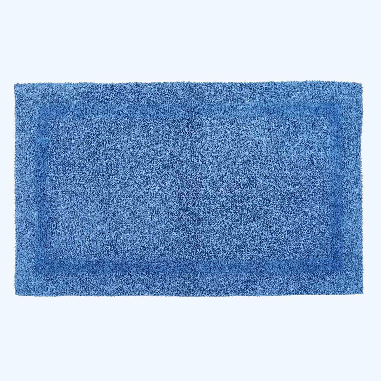 HOMESCAPES Extra grote badmat, 1600 g/m², superzacht, 100% katoen, omkeerbaar, antislip, wasbaar, super absorberend, sneldrogend, 70 x 120 cm, kobaltblauw