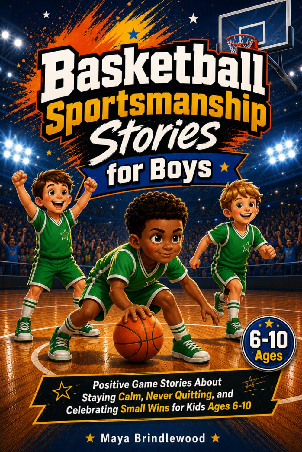 Basketball Sportsmanship Stories for Boys: Positive Game Stories About Staying Calm, Never Quitting, and Celebrating Small Wins for Kids Ages 6-10