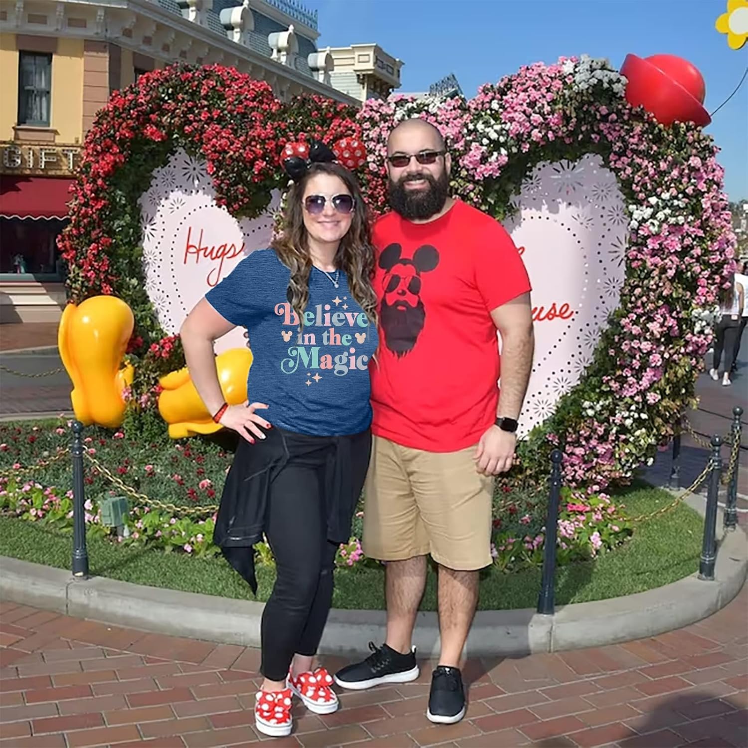 FRYAID Magical Shirt Women Believe in The Magic Tshirt Kingdom Castle Tie Dye Tee Family Holiday Vacation Short Sleeve Tops - Image 4