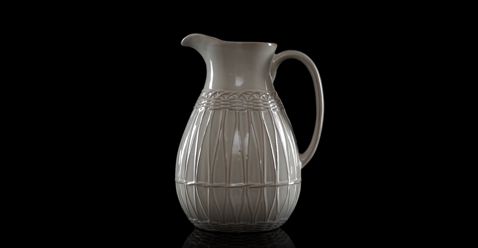Amazon.com: VICTOR & TERESA Small White Ceramic Pitcher Vase for