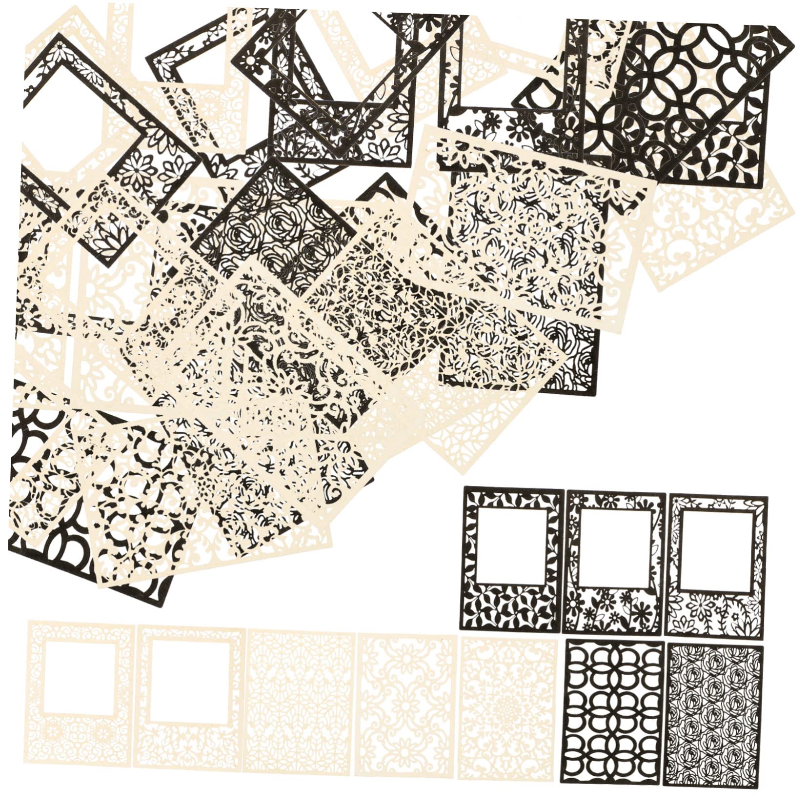 OSALADI 5 Series Papel Hueco En Arte De Papel Álbum De Recortes Artesanía Texturizado Accesorios Para Álbumes De Recortes Materiales Para Álbumes De Recortes 40 Hojas*5