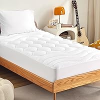 Vista 11 de Sonive Protector de colchón impermeable, protector de colchón individual con bolsillo profundo de hasta 21 pulgadas, protector de colchón ajustable